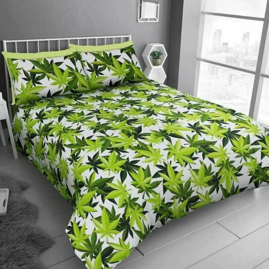 Cannabis Leaf Reversible Duvet Set GC