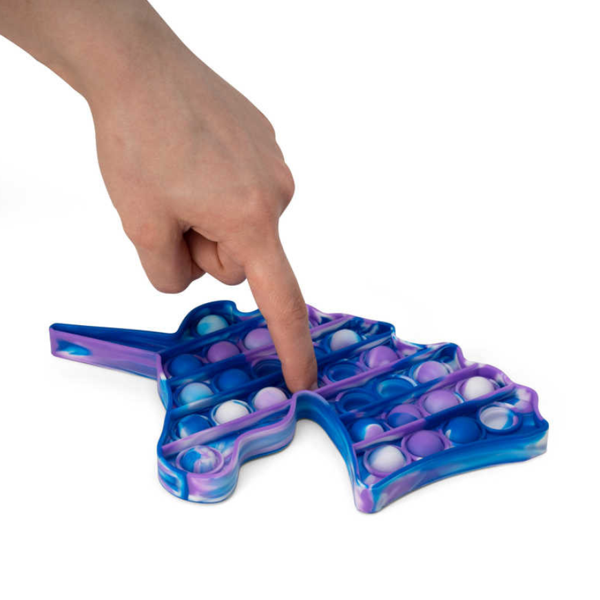 Unicorn Tie Dye Fidget Push Popper Toy