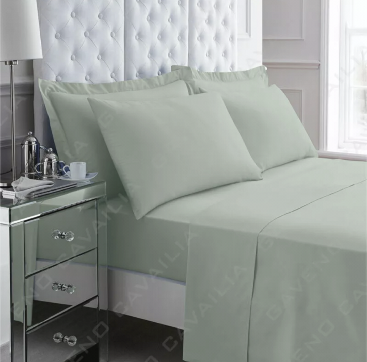 Easycare Percale Flat Sheet - Various Colours