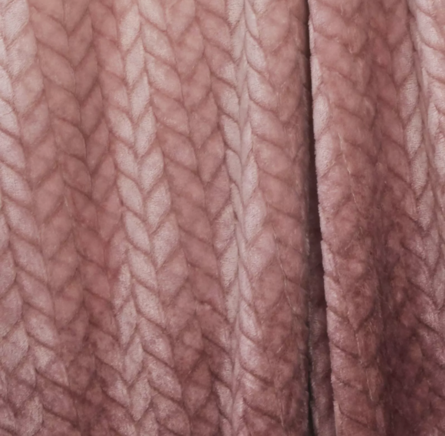 Ombre Chevron Soft Fleece Throw Blush Pink