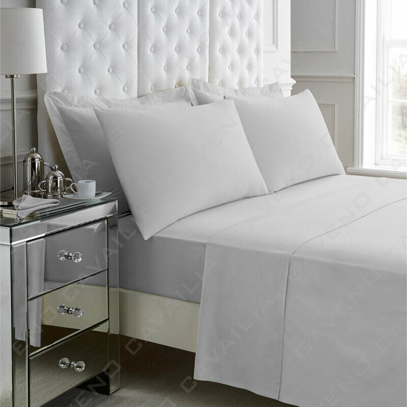 Easycare Percale Extra Deep Fitted Sheet 40cm - Various Colours