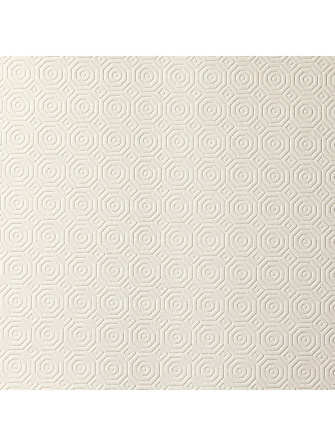 Embossed Geometric Table Protector Cream