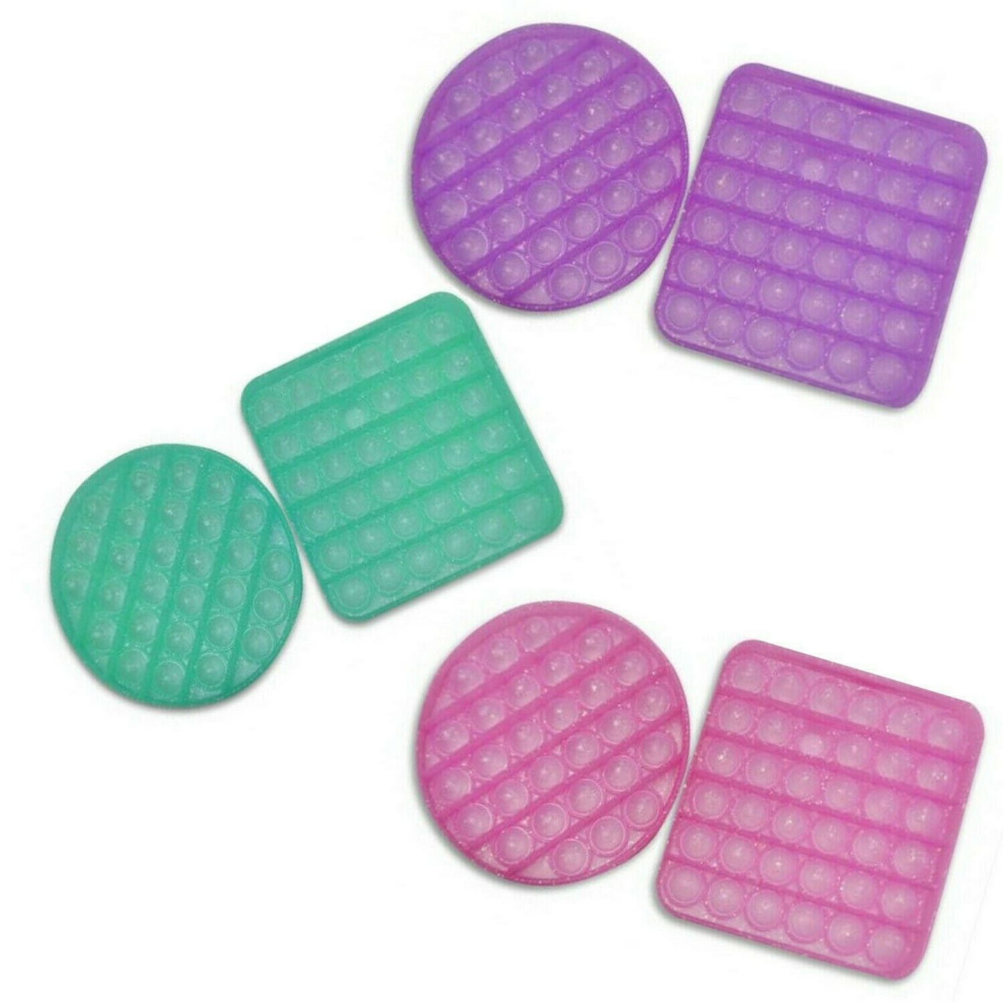 Glitter Fidget Push Popper Toy