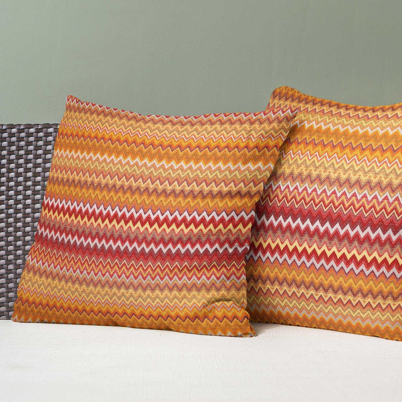 Bohemian Zig-Zag Chevron Woven 18" Cushion Cover