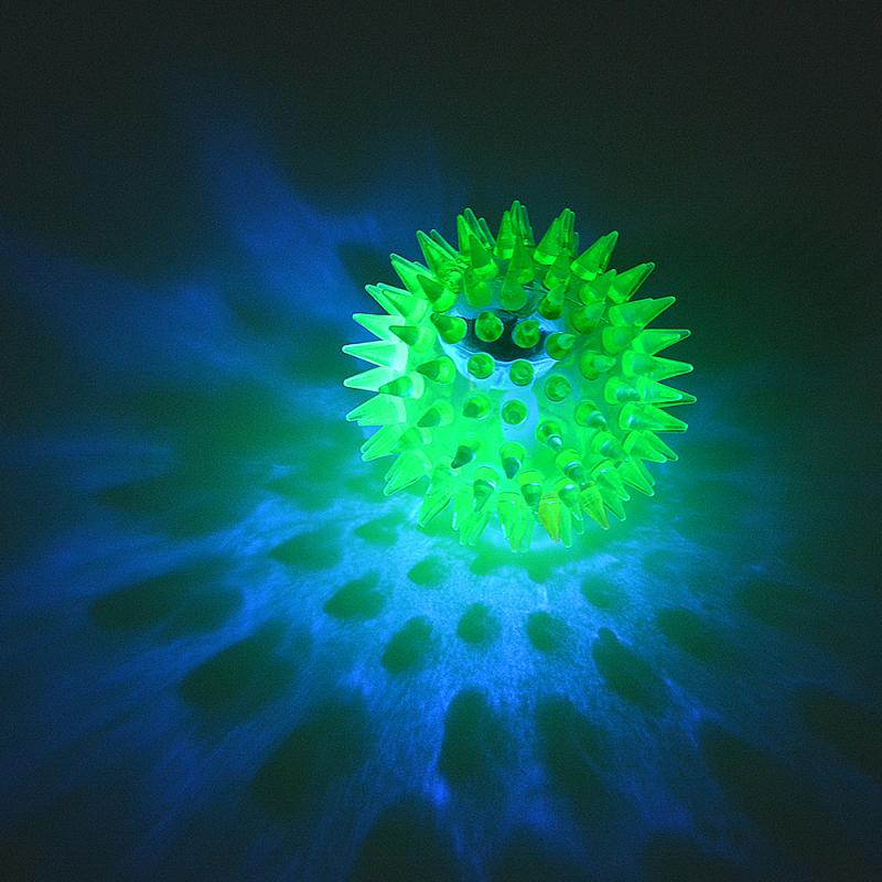 Neon Spiked Flashing Sensory Ball
