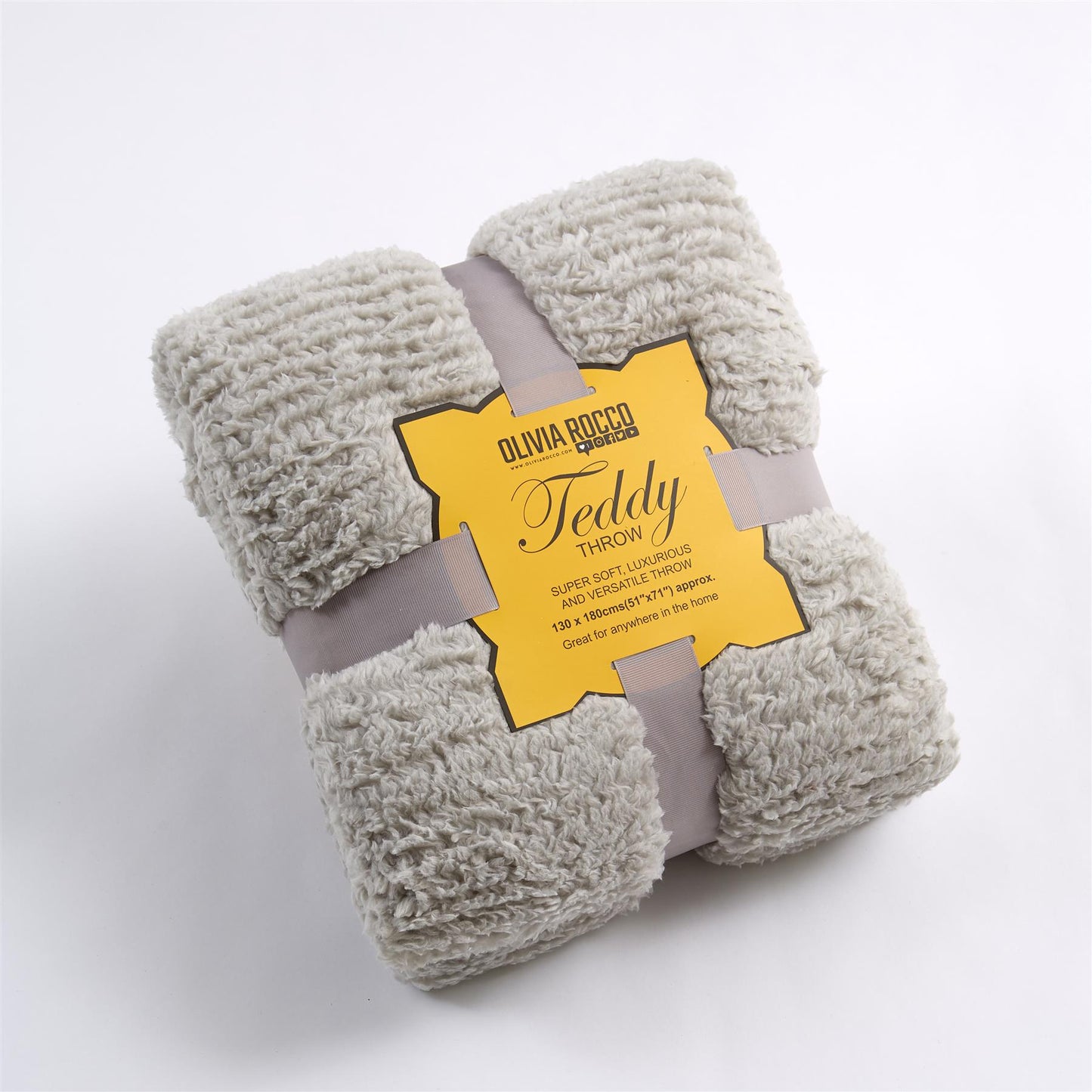 Sherpa Teddy Fleece Throw