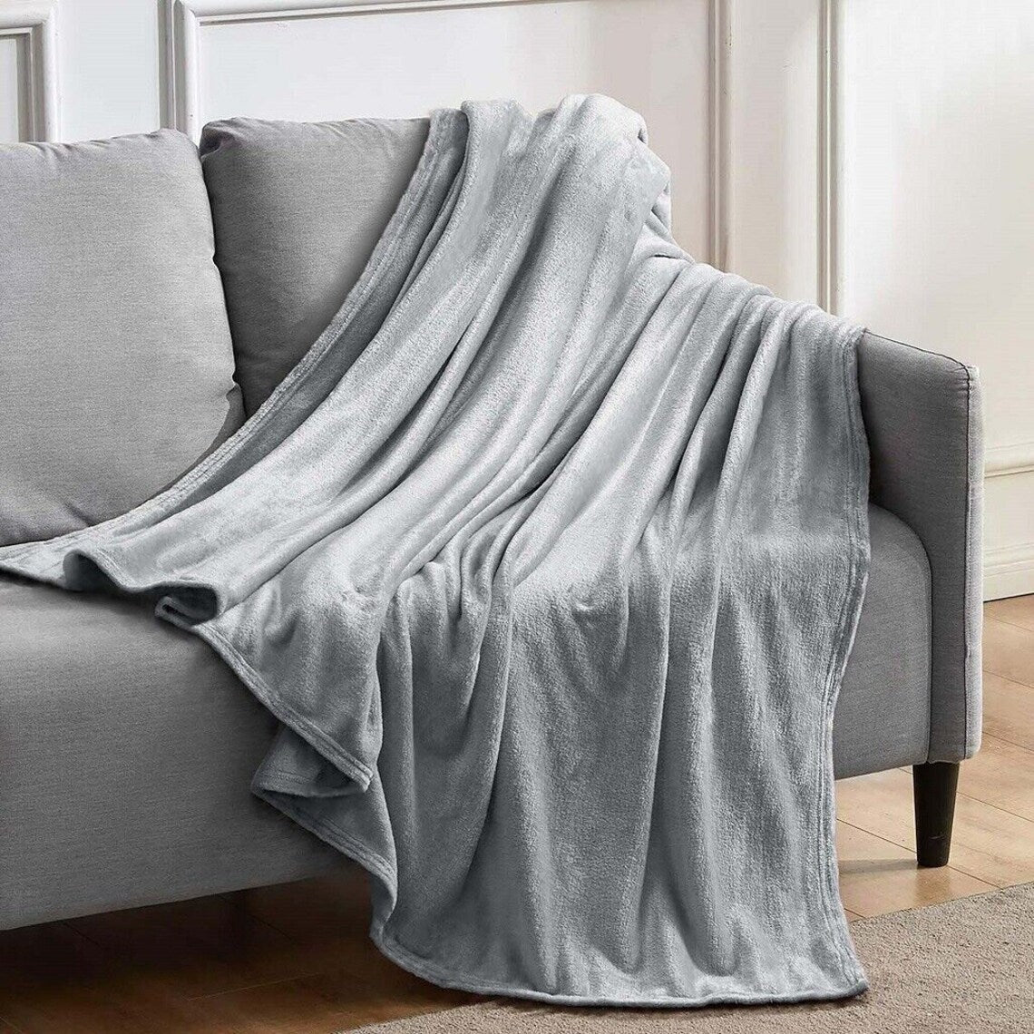 Velosso Soft Touch Plain Flannel Throw