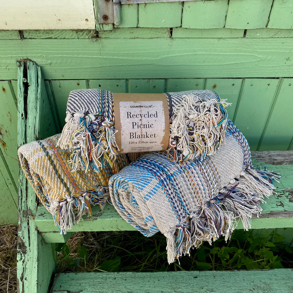 Recycled Picnic Blanket 100% Cotton