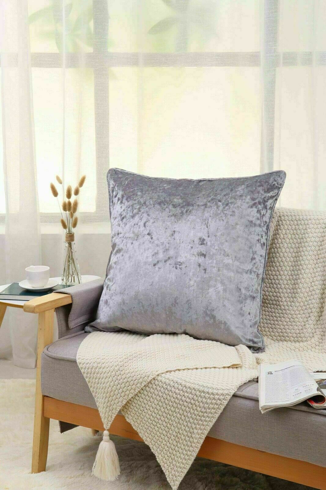 Crushed Velvet Cushion Cover 18"