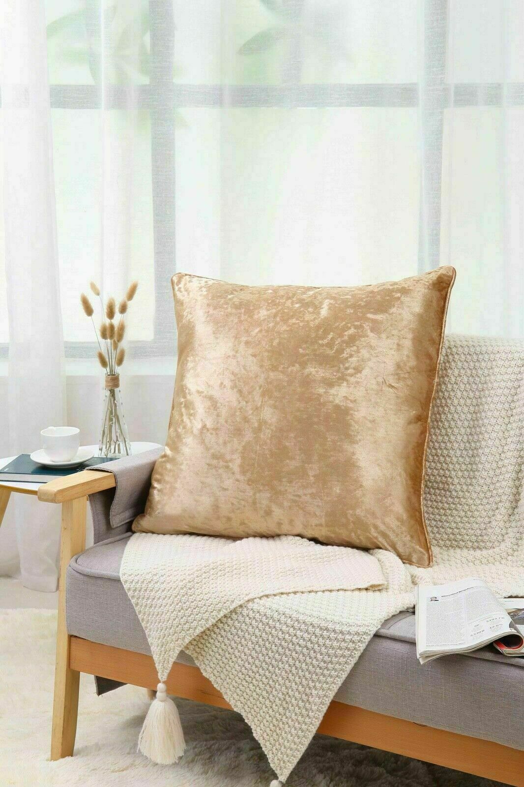 Crushed Velvet Cushion Cover 18"