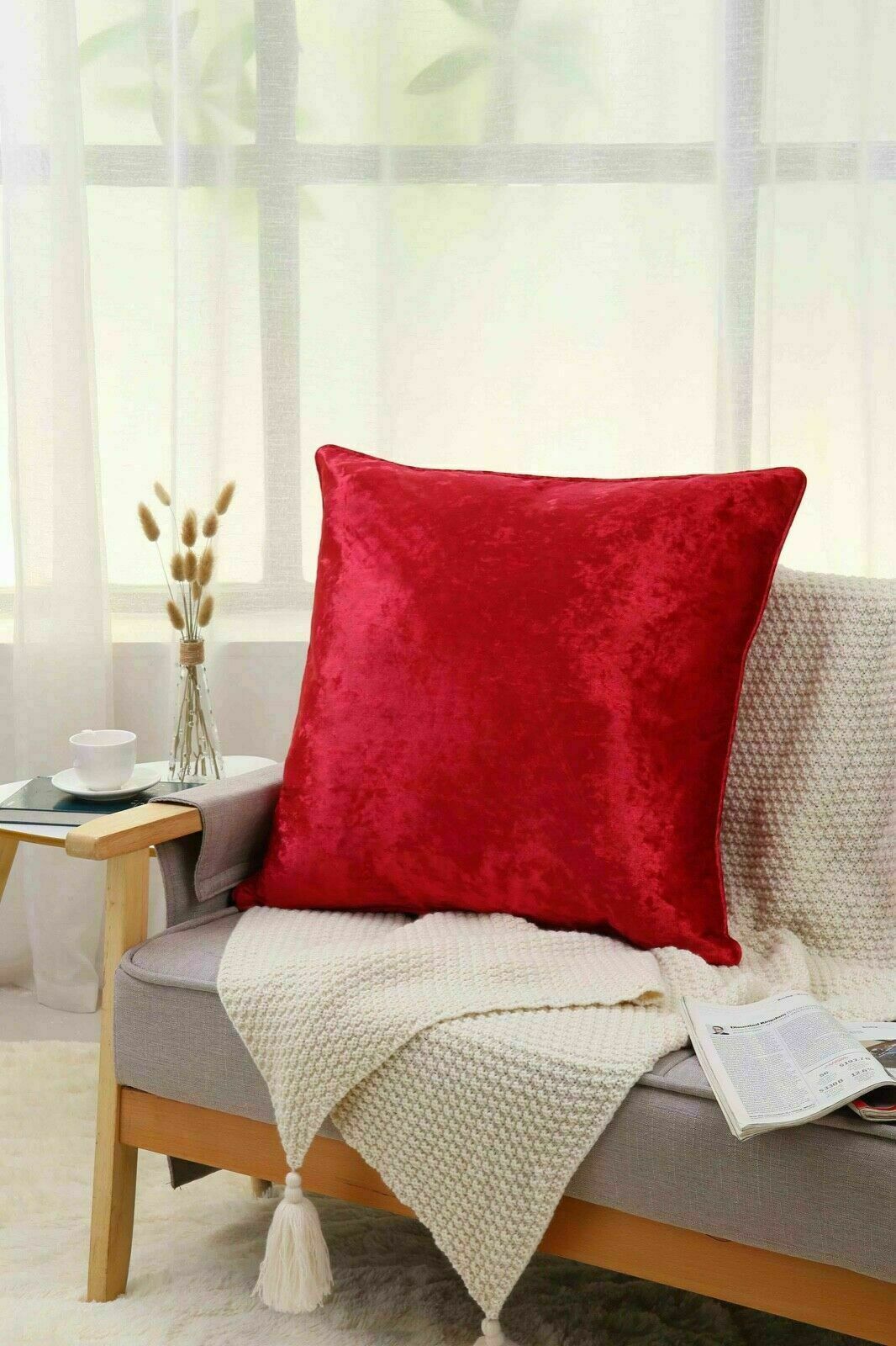 Crushed Velvet Cushion Cover 18"