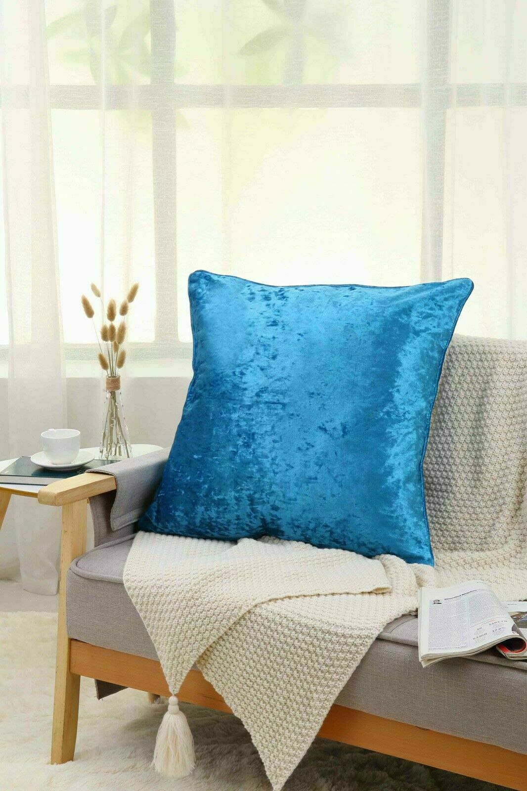 Crushed Velvet Cushion Cover 18"