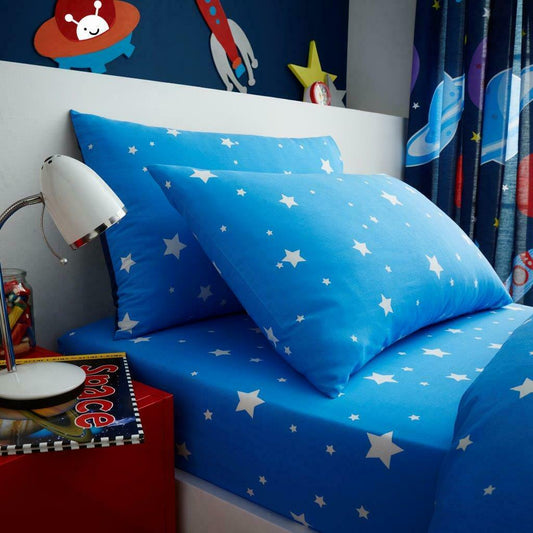 Outer Space Reversible Kids Single Duvet Cover & Pillowcase