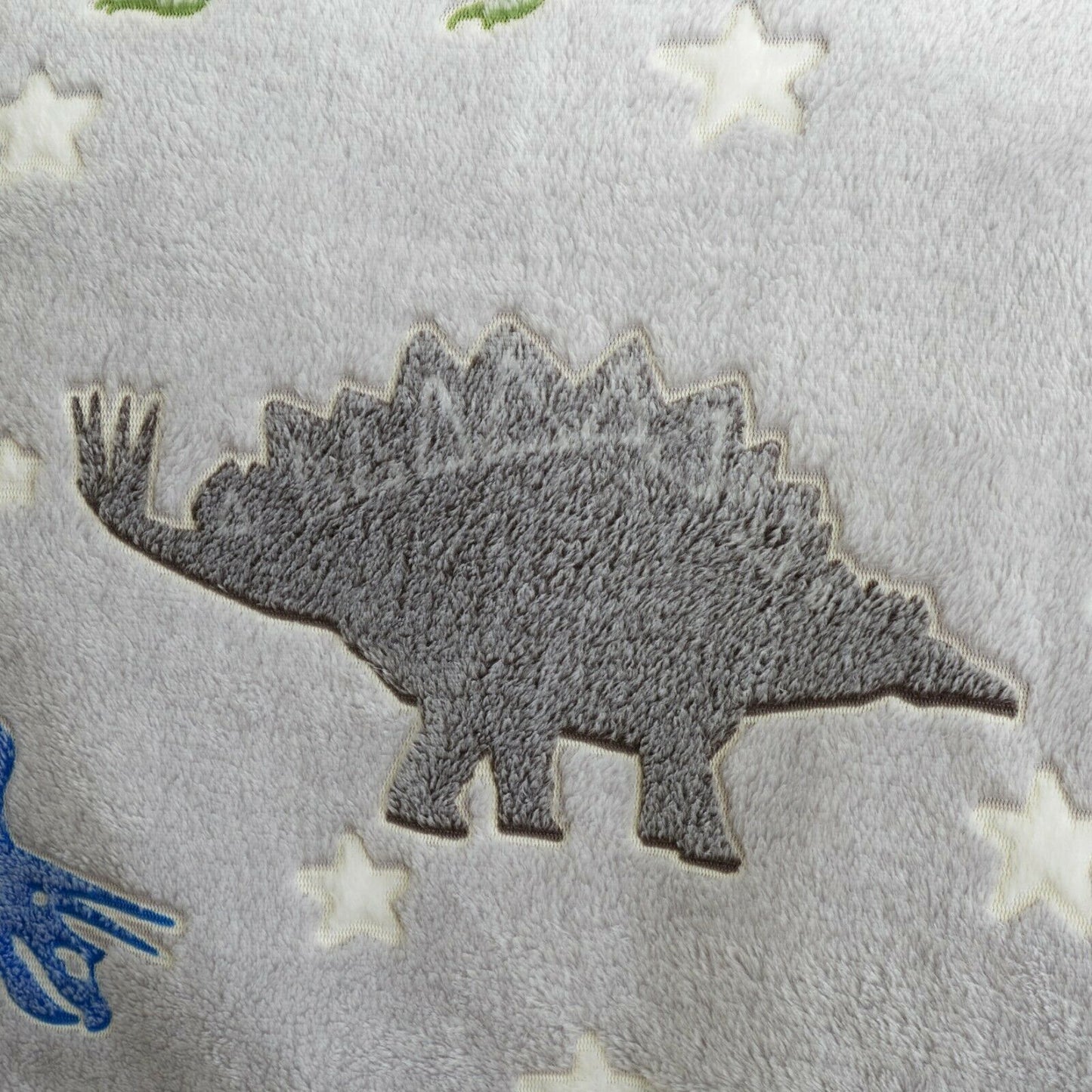 Teddy Fleece Glow in the Dark Dinosaur Duvet Set