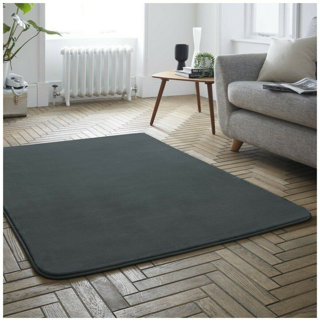 Velvet Rug Charcoal