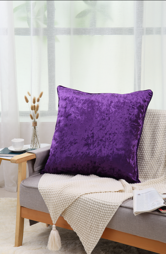 Crushed Velvet Cushion Cover 18"
