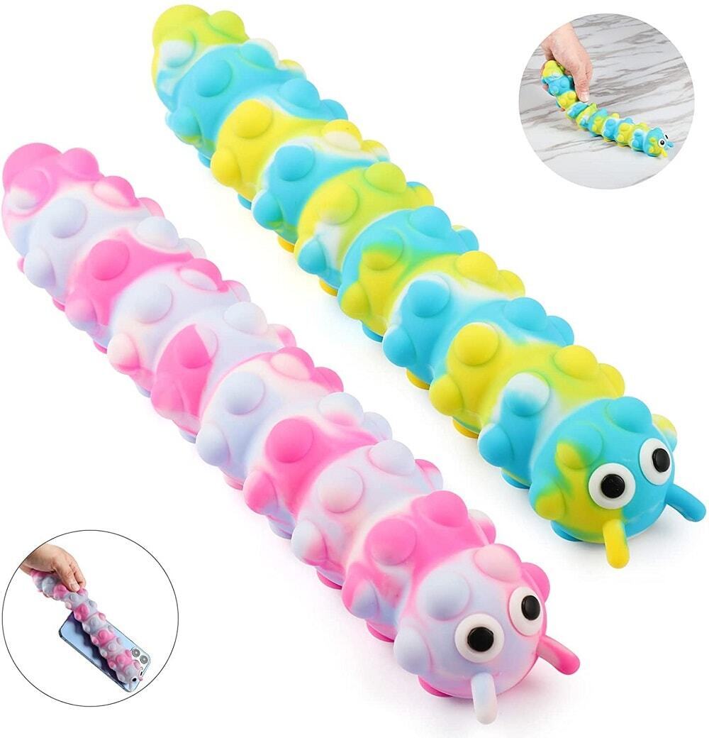 3D Light Up Suction Caterpillar Fidget Toy
