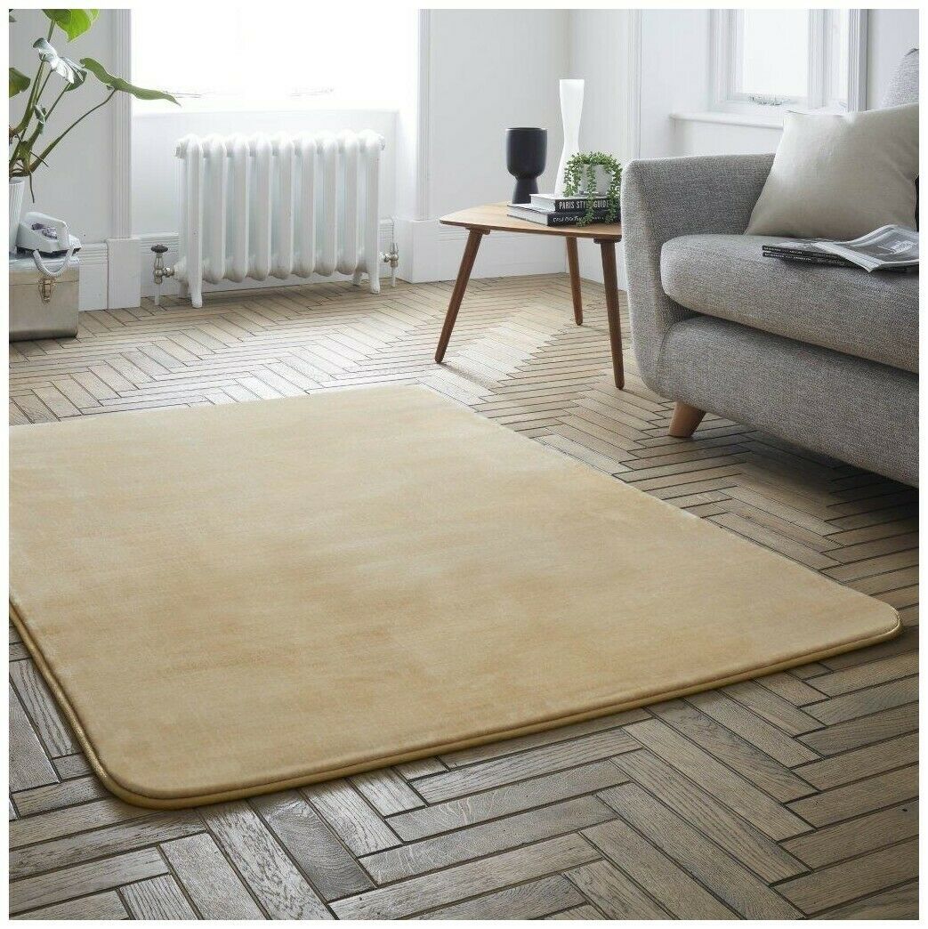 Velvet Rug Blush Gold