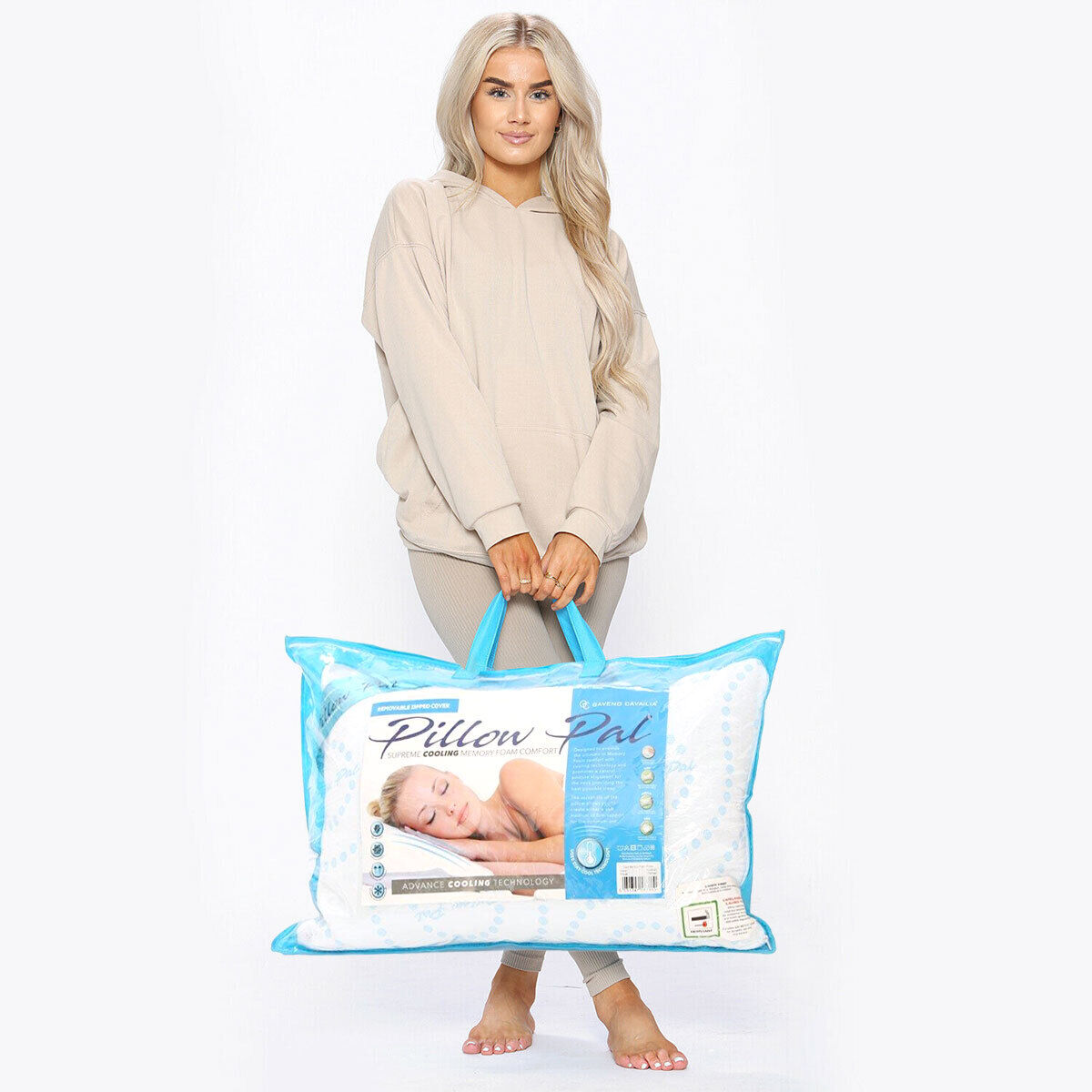 Extra Filled Hotel Quality Memory Foam Cooling Pillow