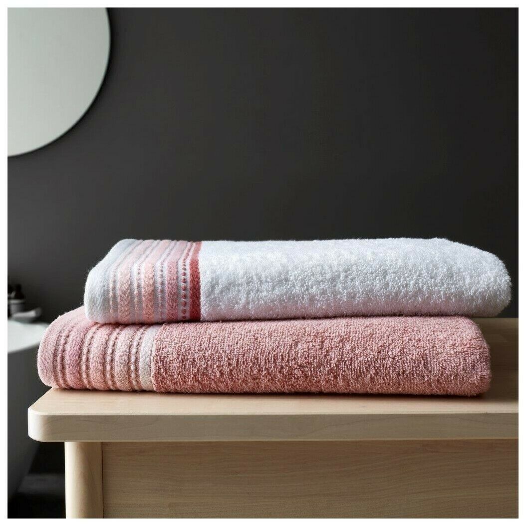 2 Piece 100% Egyptian Cotton Embroidered Hand Towels 600gsm