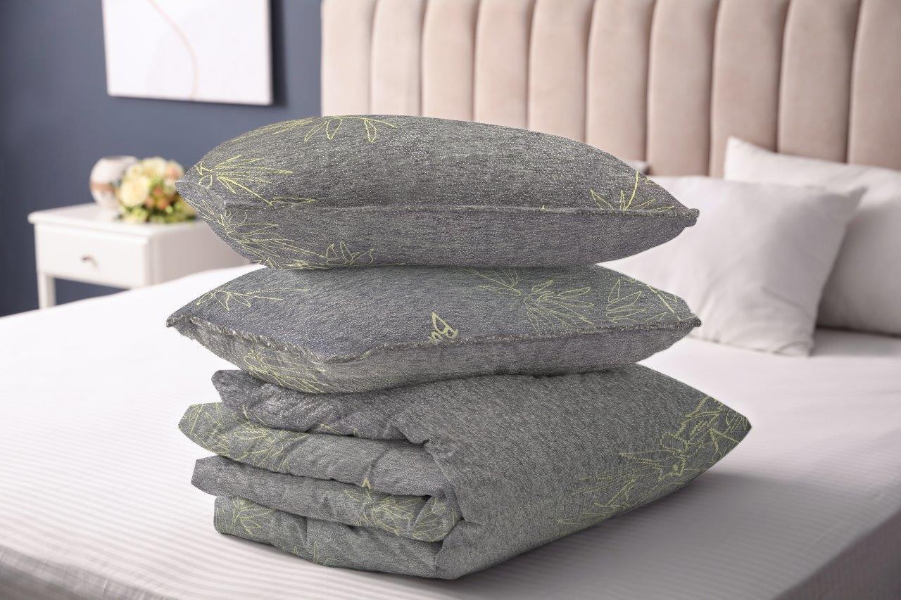 Charcoal Bamboo Memory Foam Hypoallergenic Pillow