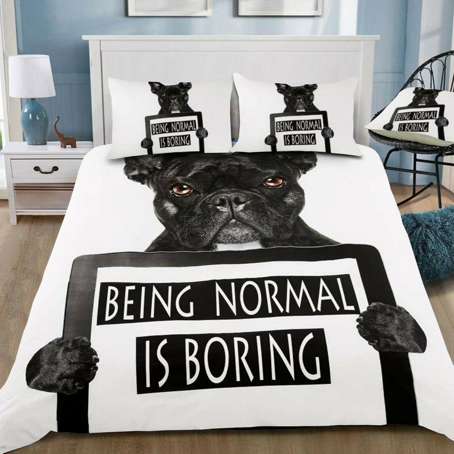 French Bulldog Wild@Heart 3D Duvet Set