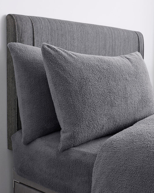 Luxury Teddy Fleece Pillowcase Pair