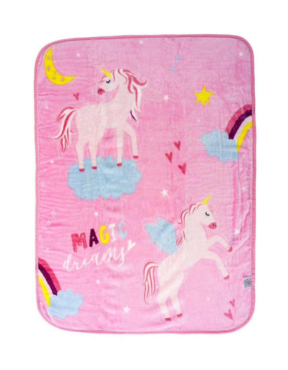 Super Soft Fleece Unicorn Pink Baby Blanket