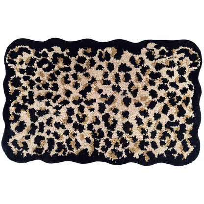 Leopard Print Design Bathroom Rug Bath Mat 50x80cm