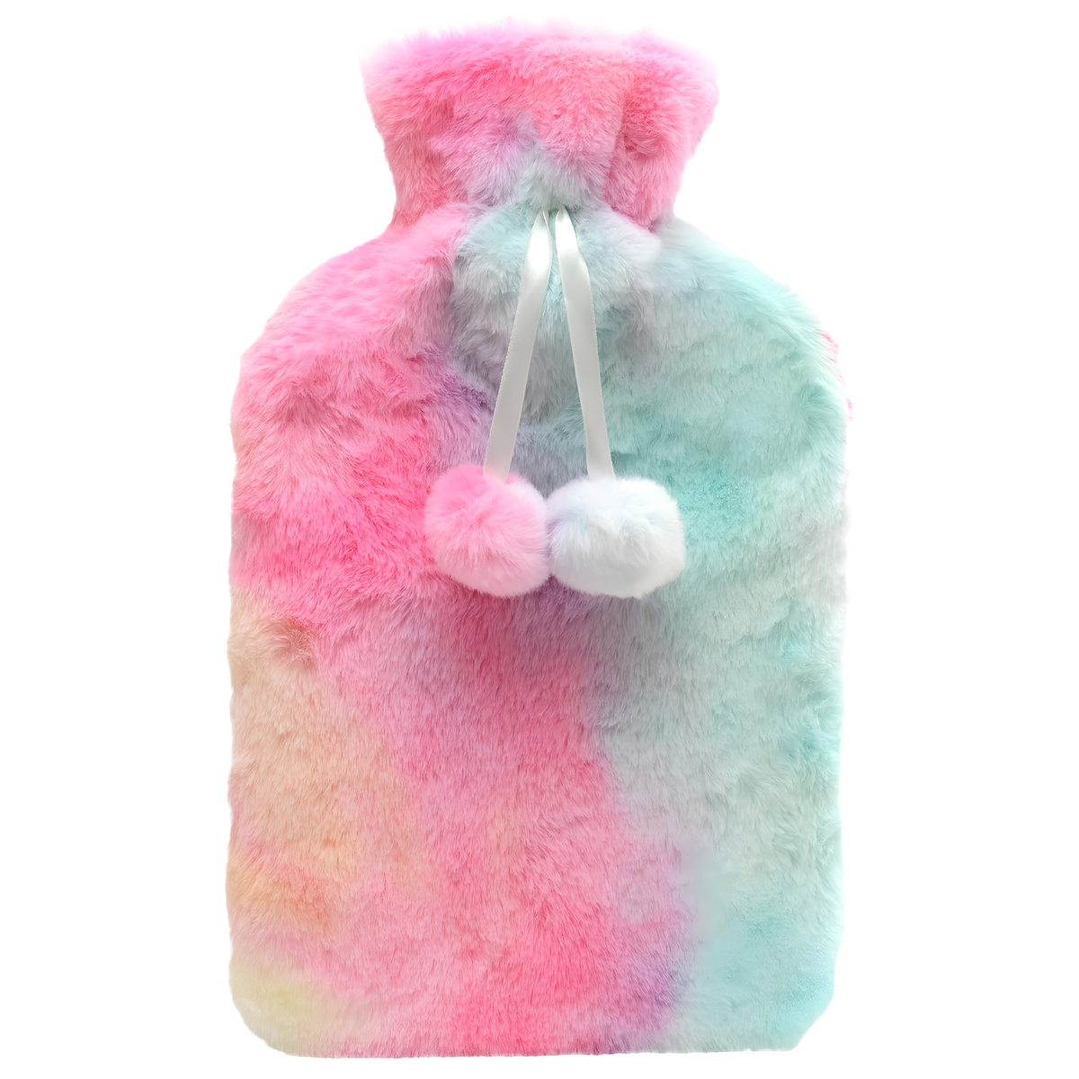 Tie Dye Faux Fur 2L Hot Water Bottle