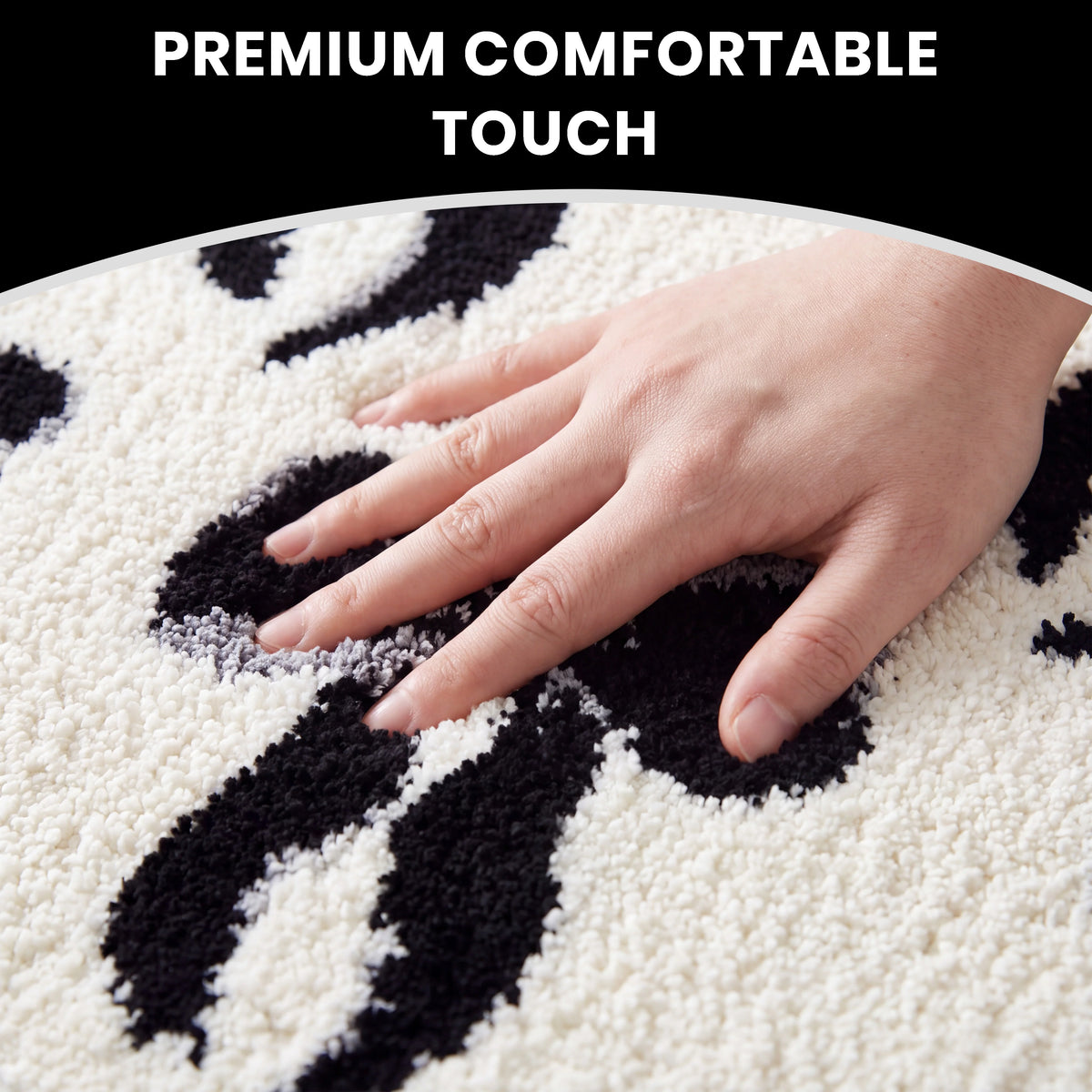 Bow Design Bathroom Rug Bath Mat 50x80cm