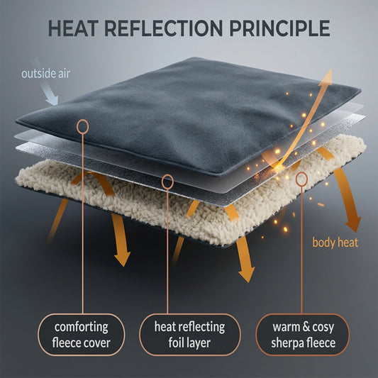 Giant Self Heating Sherpa Heatwave Blanket