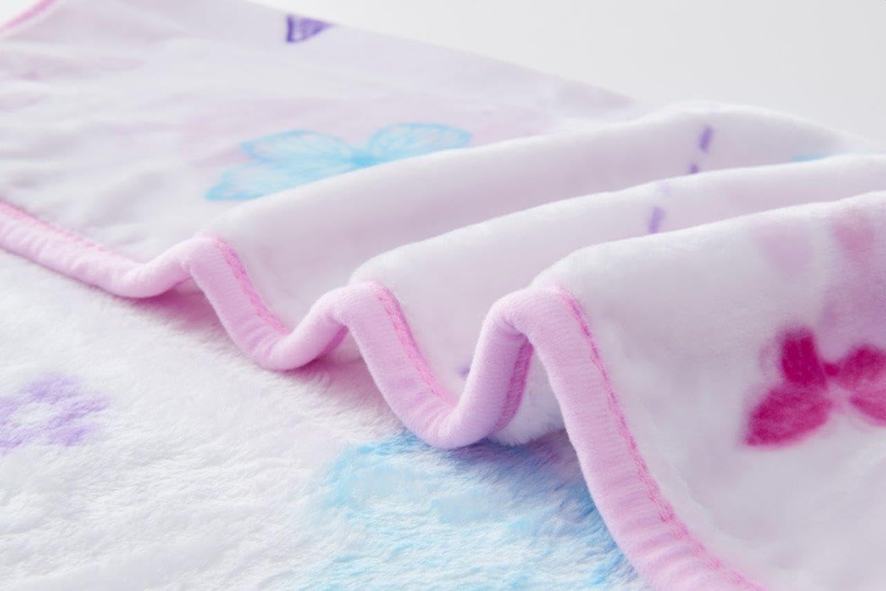 Pink Butterfly Soft Fleece Baby Blanket