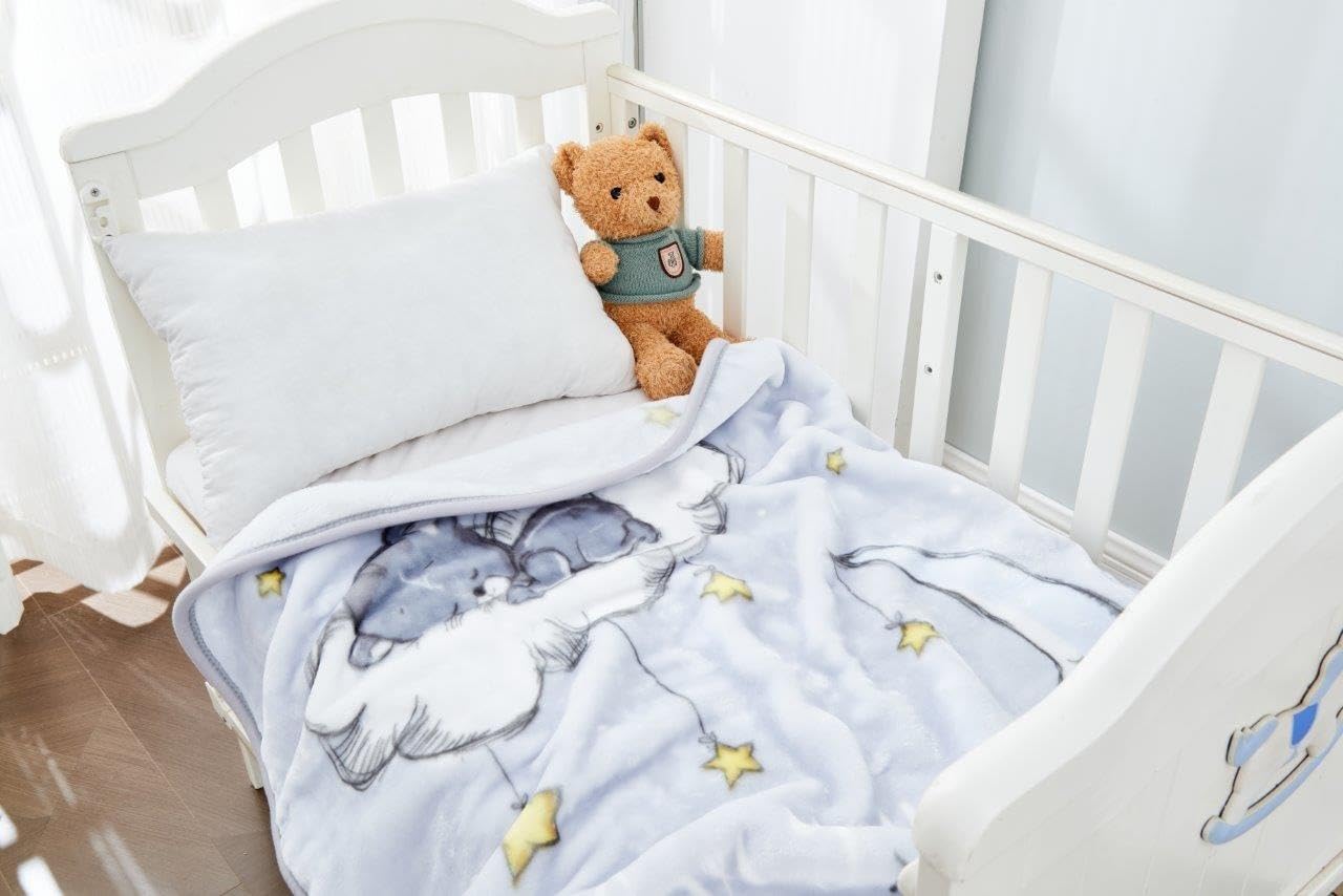 Teddy Bear Love Soft Fleece Baby Blanket