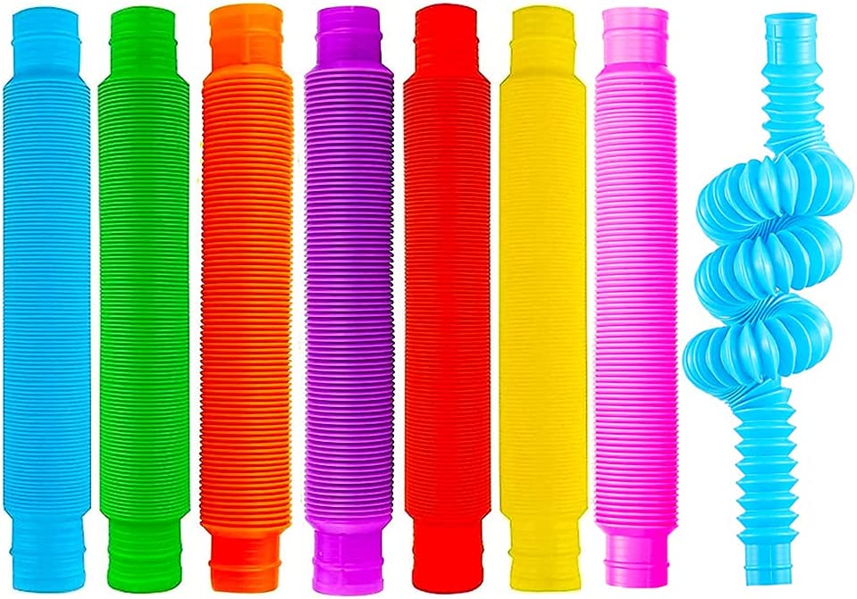 Twisty Pop Tubes Sensory Stretch Toy Red