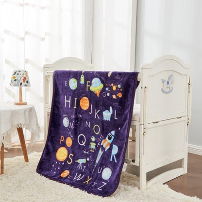 Outer Space Soft Fleece Baby Blanket