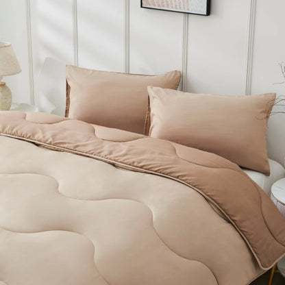 Coverless 10.5 Tog Reversible Wave Duvet