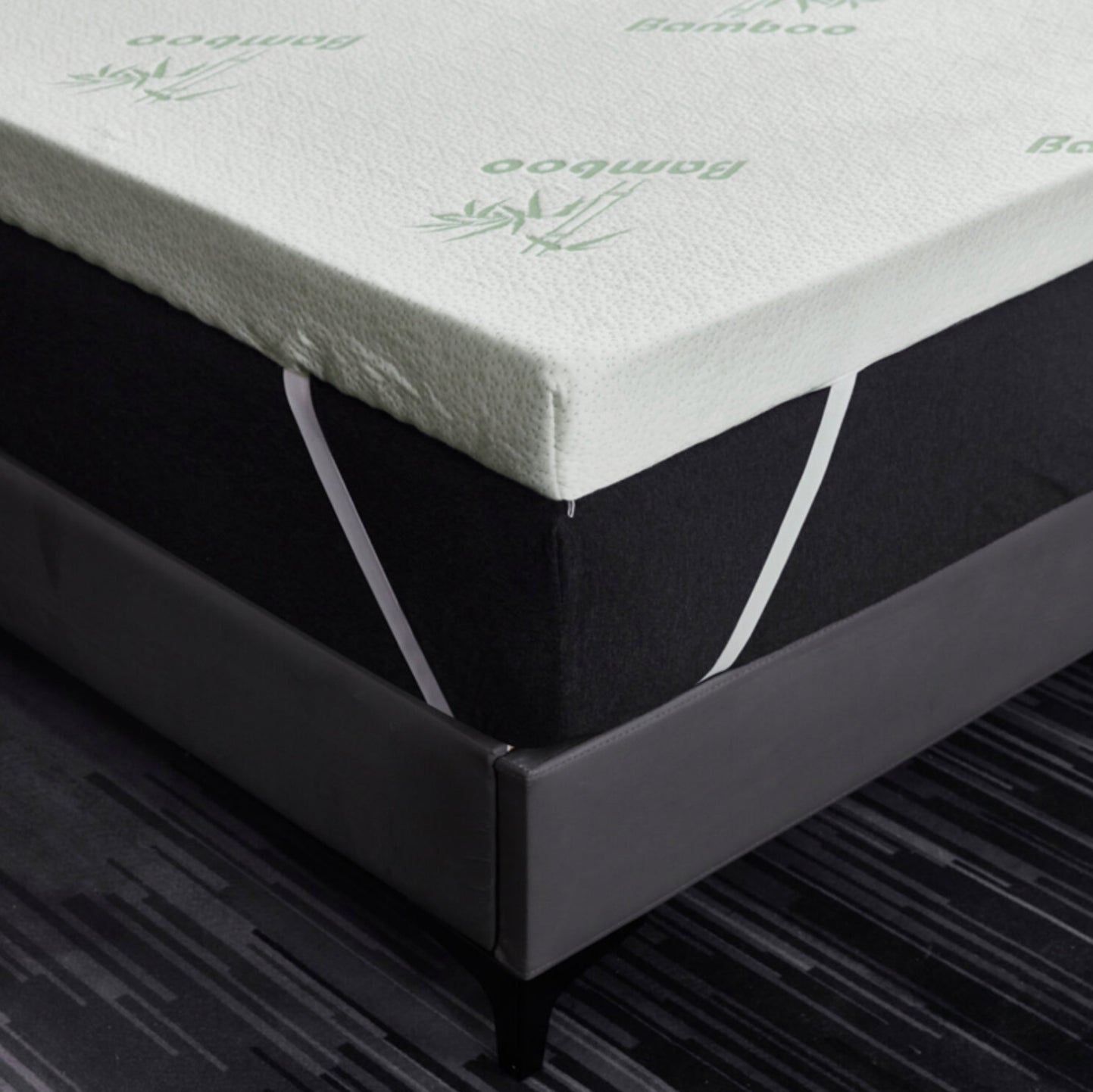 Super Soft Memory Foam Bamboo Mattress Topper 2 Inch