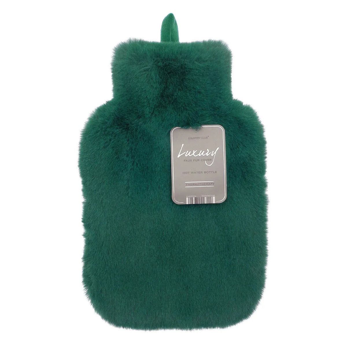 Super Luxury Faux Fur Hot Water Bottle - Teal