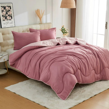 Coverless 10.5 Tog Reversible Wave Duvet