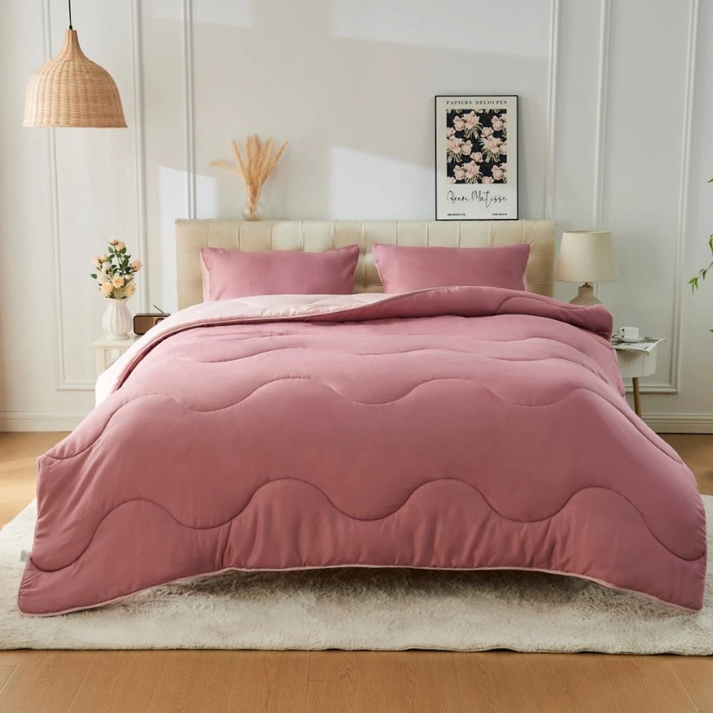 Coverless 10.5 Tog Reversible Wave Duvet