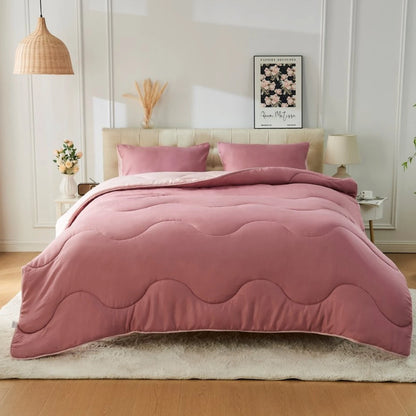 Coverless 10.5 Tog Reversible Wave Duvet