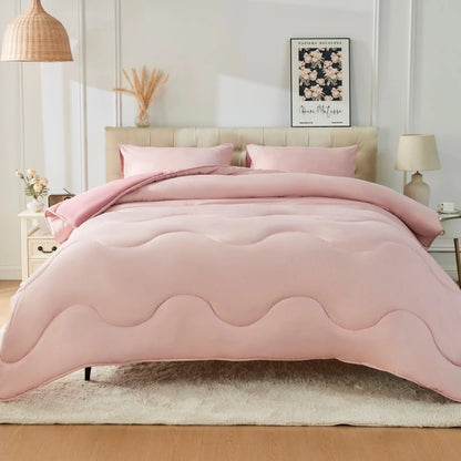 Coverless 10.5 Tog Reversible Wave Duvet