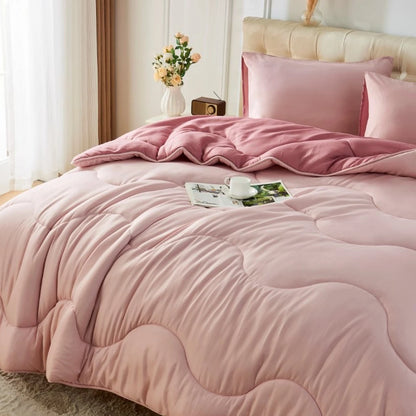 Coverless 10.5 Tog Reversible Wave Duvet