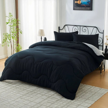 Coverless 10.5 Tog Reversible Wave Duvet