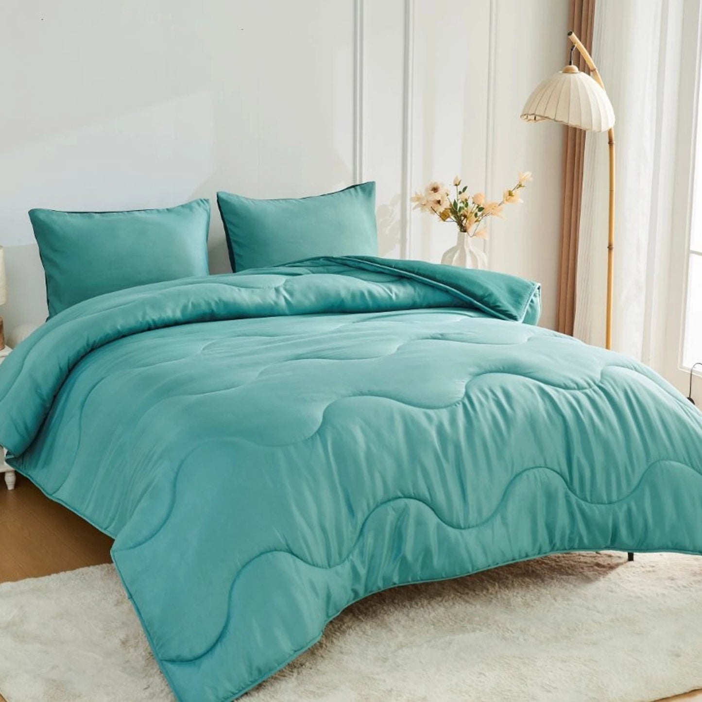 Coverless 10.5 Tog Reversible Wave Duvet