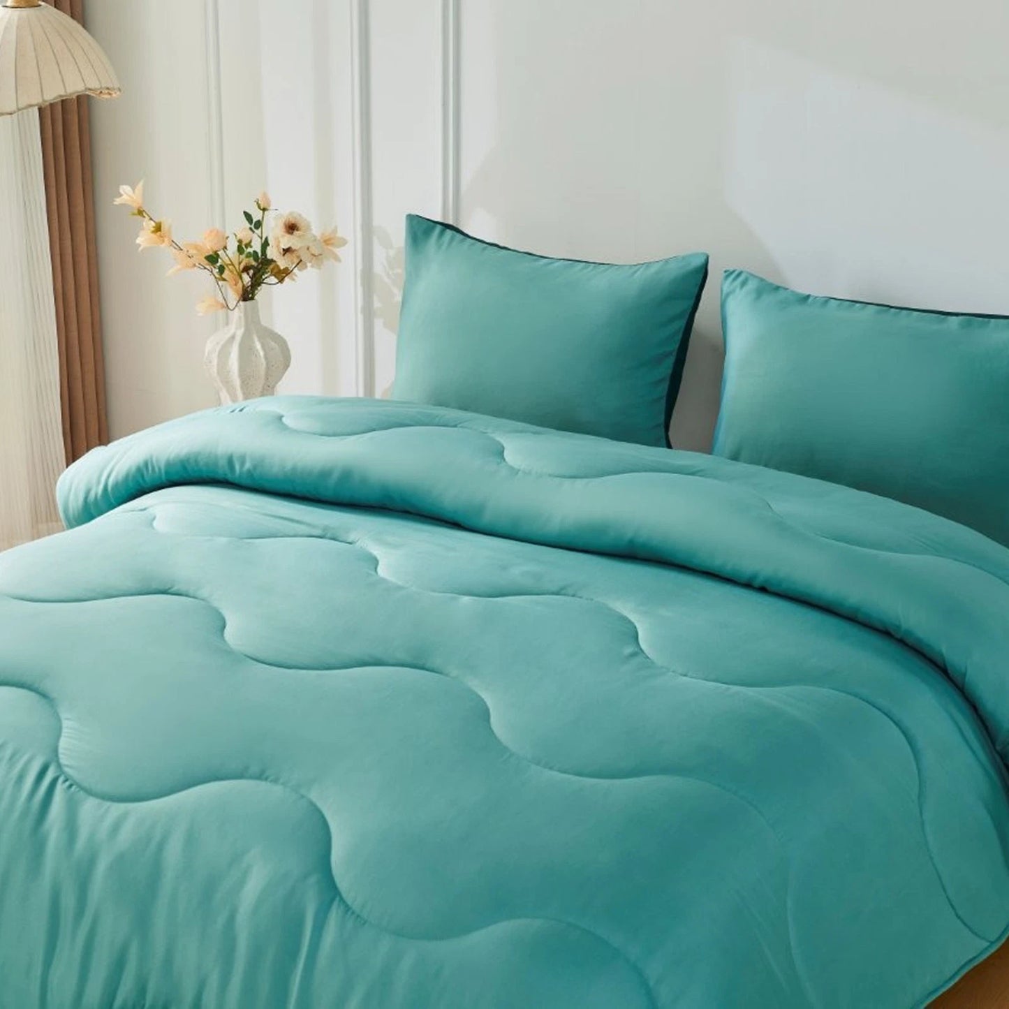 Coverless 10.5 Tog Reversible Wave Duvet