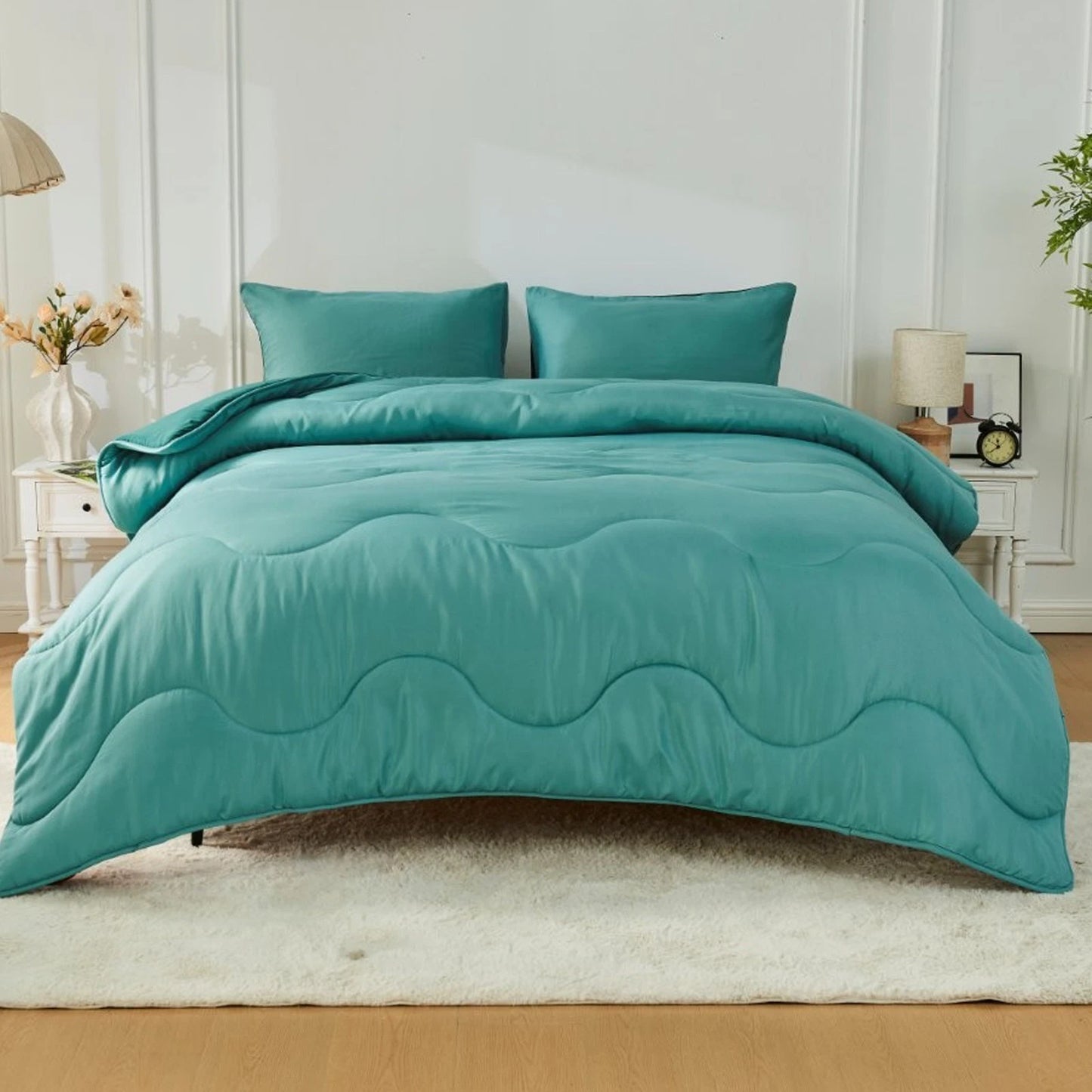 Coverless 10.5 Tog Reversible Wave Duvet