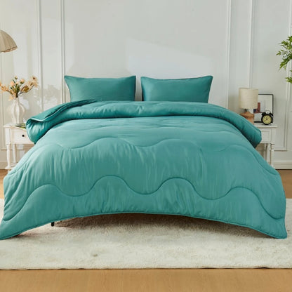 Coverless 10.5 Tog Reversible Wave Duvet