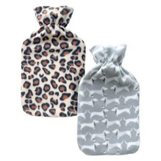 2L Hot Water Bottle with Fleece Cover
